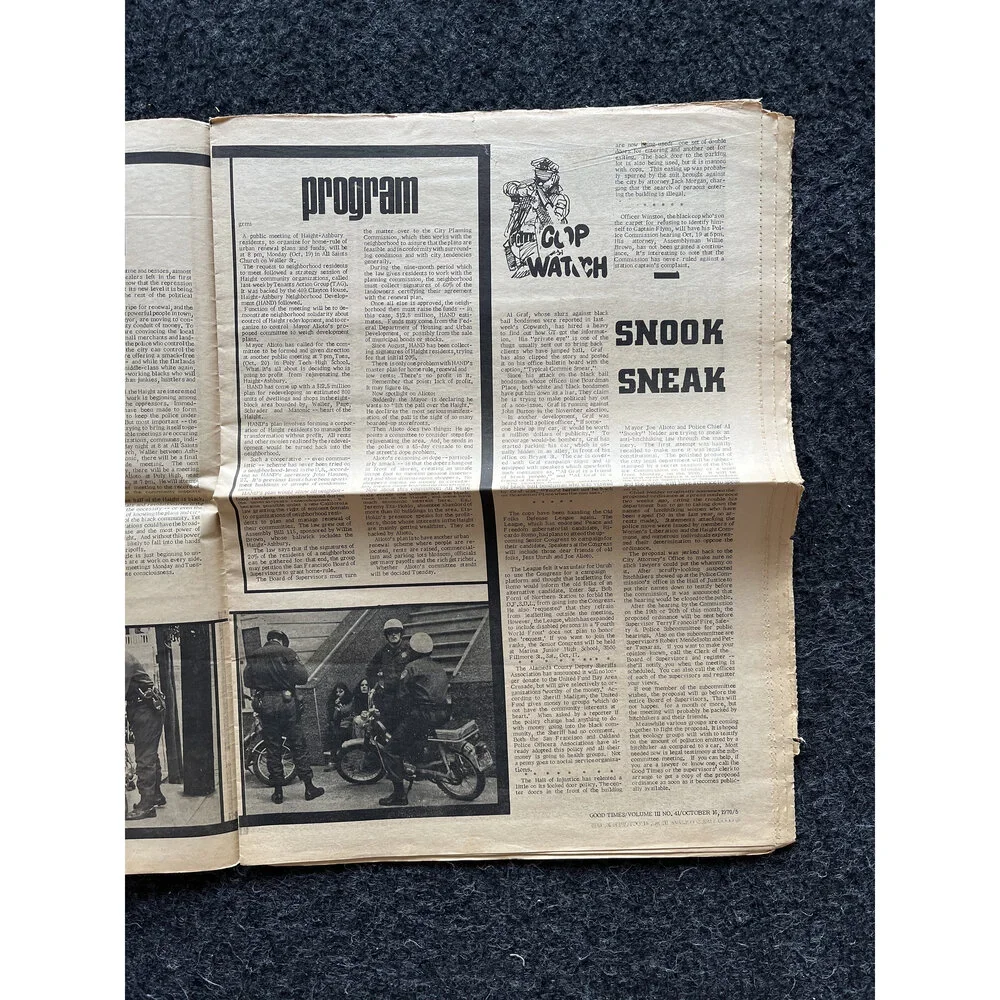 1970s High Times Underground Newspaper, Black Panther Party, Vintage Antique Co